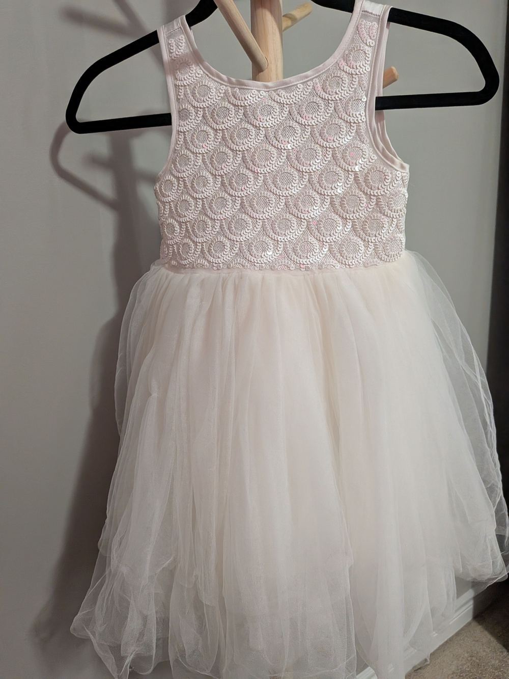 H&M Girls Tulle And Sequin Party Dress, Sz 5